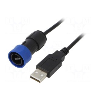 Cable | USB Buccaneer | USB A plug,USB B micro plug | 2m | IP68