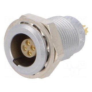 Connector: circular | 00 | socket | female | PIN: 4 | soldering | 2A | IP50