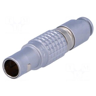 Connector: circular | 0B | plug | male | PIN: 2 | soldering | for cable