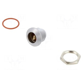 Connector: circular | 0E | socket | female | PIN: 2 | soldering | 10A | IP68