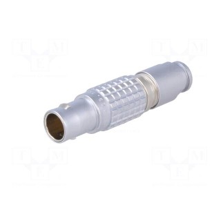 Connector: circular | 1B | plug | male | PIN: 6 | soldering | for cable | 7A
