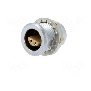 Connector: circular | 1S | socket | male/female | PIN: 3(2+1) | 10A | IP50