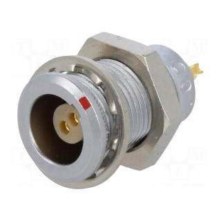 Connector: circular | Series: 00 | socket | female | soldering | PIN: 2