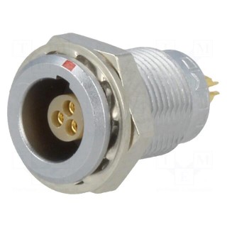 Connector: circular | 00 | socket | female | PIN: 3 | soldering | 3A | IP50