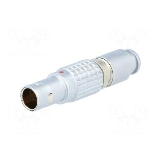 Connector: circular | 0B | plug | male | PIN: 3 | soldering | for cable | 8A