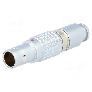 Connector: circular | 0B | plug | male | PIN: 3 | soldering | for cable | 8A