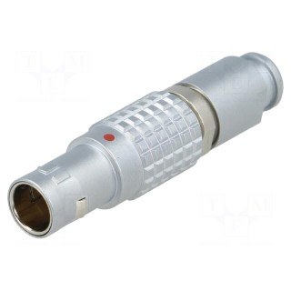 Connector: circular | 0B | plug | male | PIN: 6 | soldering | for cable