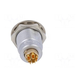 Connector: circular | Series: 0B | socket | female | soldering | PIN: 5