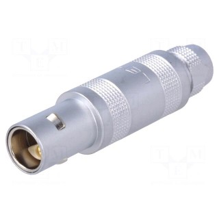 Connector: circular | Series: 0S | plug | male/female | soldering | 10A
