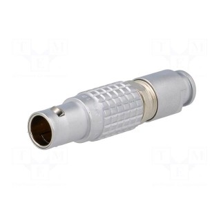 Connector: circular | 1B | plug | male | PIN: 4 | soldering | for cable