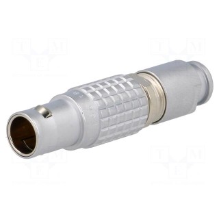 Connector: circular | 1B | plug | male | PIN: 4 | soldering | for cable