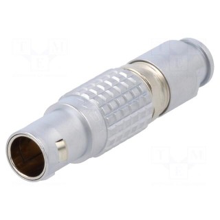 Connector: circular | 1B | plug | male | PIN: 5 | soldering | for cable | 9A