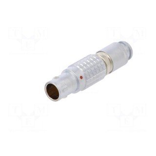 Connector: circular | 1B | plug | male | PIN: 8 | soldering | for cable | 5A