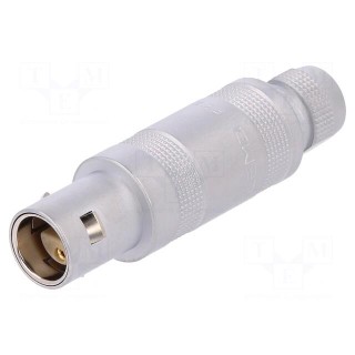 Connector: circular | Series: 1S | plug | male/female | soldering | 10A