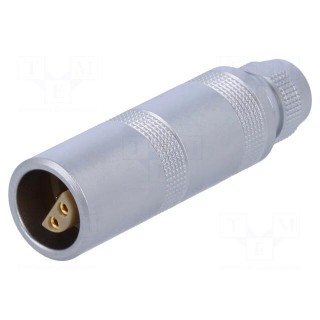 Connector: circular | Series: 1S | plug | female | soldering | for cable