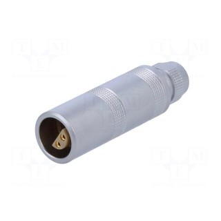 Connector: circular | Series: 1S | plug | female | soldering | for cable