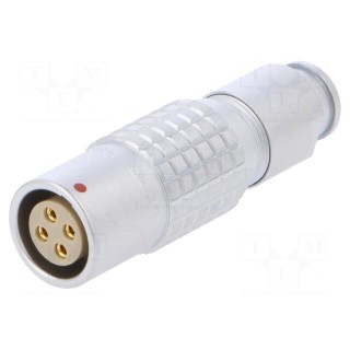 Connector: circular | Series: 2B | plug | female | soldering | for cable