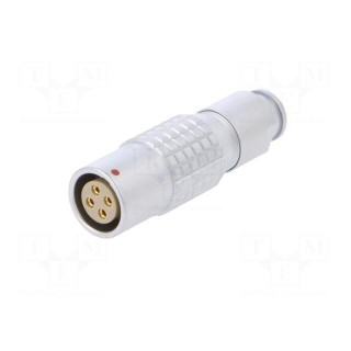Connector: circular | Series: 2B | plug | female | soldering | for cable