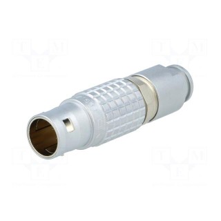 Connector: circular | 2B | plug | male | PIN: 10 | soldering | for cable