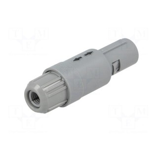 Connector: circular | Series: P | plug | male | soldering | for cable