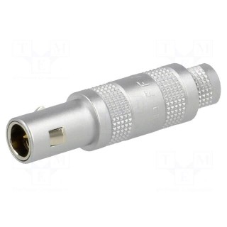 Connector: coaxial | 00 | plug | male | soldering | for cable | 4A | IP50