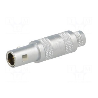 Connector: coaxial | 00 | plug | male | soldering | for cable | 4A | IP50