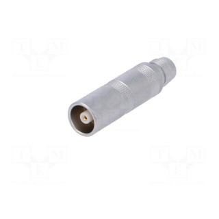 Connector: coaxial | Series: 0S | plug | female | soldering | for cable