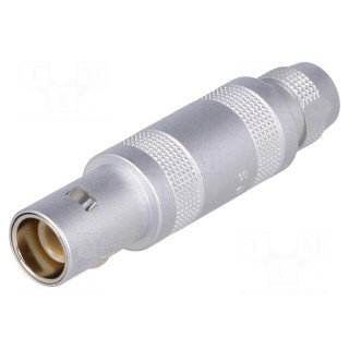Connector: coaxial | Series: 0S | plug | male | soldering | for cable