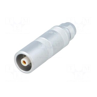 Connector: coaxial | Series: 1S | plug | female | soldering | for cable