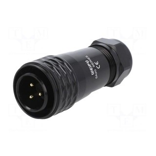 Plug | SA20 | male | PIN: 3 | IP67 | 8÷12mm | 25A | soldering | for cable