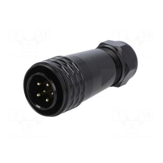Plug | SA20 | male | PIN: 6(4+2) | IP67 | 8÷12mm | soldering | for cable
