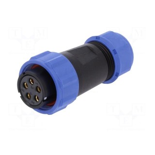 SP21 | plug | female | PIN: 5 | IP68 | 7÷12mm | screw terminal | for cable