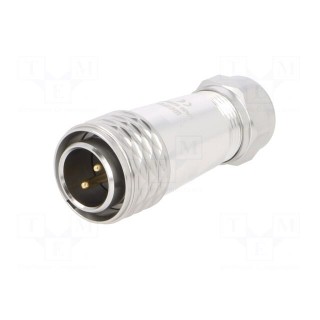 Plug | SA20 | male | PIN: 2 | IP67 | 8÷12mm | 25A | soldering | for cable