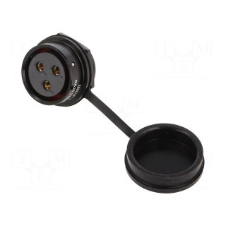 Socket | SA28 | female | PIN: 3 | IP67 | 50A | soldering | 500V | 10mm2