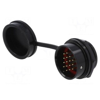 Socket | SA28 | male | PIN: 16 | IP67 | 10A | soldering | 500V | 2mm2