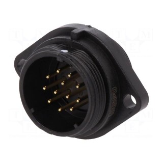 SP21 | socket | male | PIN: 12 | IP68 | soldering | 400V | 0.75mm2 | 5A
