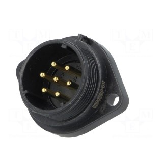 SP21 | socket | male | PIN: 7 | IP68 | soldering | 500V | 1.5mm2 | 15A