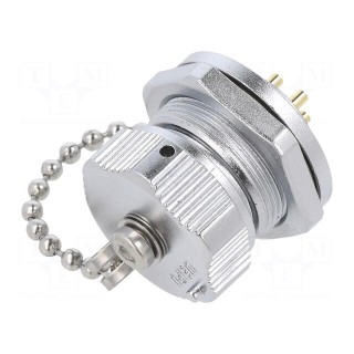 Socket | WY16 | male | PIN: 4 | IP67 | 15A | soldering | 500V | 2mm2 | size 16