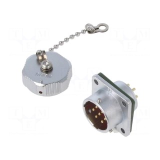 Socket | WY20 | male | PIN: 7 | IP67 | 10A | soldering | 500V | 2mm2 | size 20