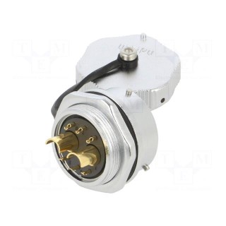 Socket | WY28 | female | PIN: 8 | IP67 | 25A | soldering | 500V | 4mm2 | 11AWG