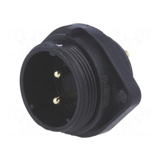 SP21 | socket | male | PIN: 2 | IP68 | soldering | 500V | 4mm2 | 30A | -25÷85°C