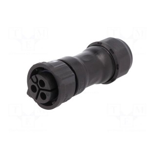 Connector: circular | female | plug | crimped | PIN: 3 | 14AWG÷12AWG