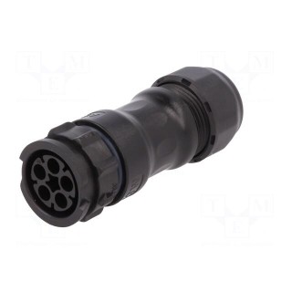 Connector: circular | female | plug | crimped | PIN: 5 | 14AWG÷12AWG