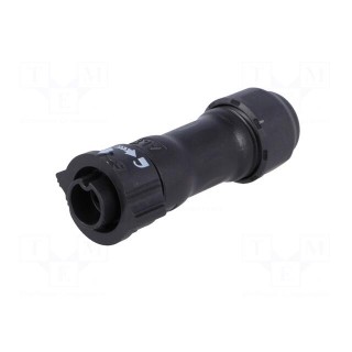 Connector: circular | plug | for cable | PIN: 6 | male | with contacts