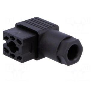 Connector: rectangular | GO | plug | female | PIN: 6 | tinned | IP65 | black