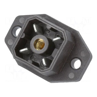 Connector: rectangular | G | socket | male | PIN: 4 | tinned | IP65 | black