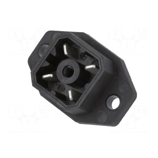 Connector: rectangular | G | socket | male | PIN: 4 | tinned | IP65 | black