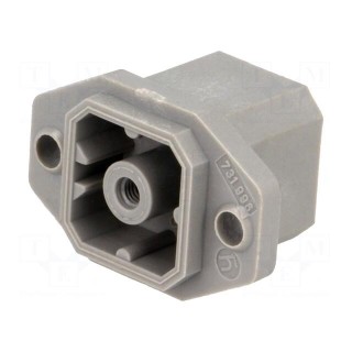 Connector: square | Series: G | socket | male | PIN: 4 | tinned | IP65 | 250V