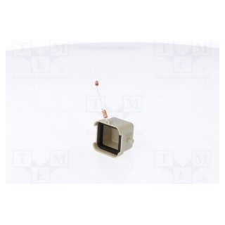 Enclosure: for HDC connectors | size D3A | for latch | IP65 | 21x21mm