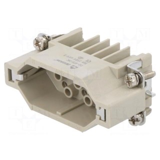 Connector: HDC | contact insert | male | DD | PIN: 15 | 15+PE | size D10A
